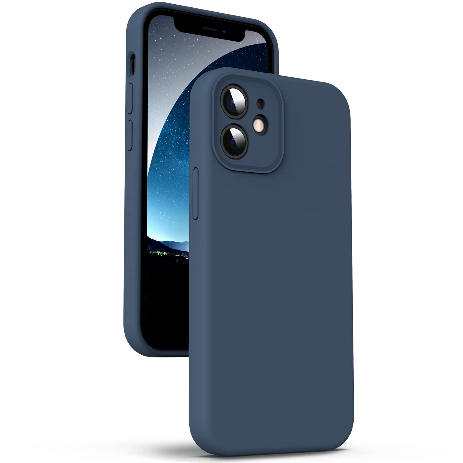Supdeal Liquid Silicone Case for iPhone 12, [Camera Protection] [Anti-Fingerprin