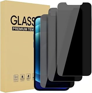 Privacy Screen Protector for iPhone 11 Pro Max and iPhon Xs Max 6.5-Inch Auto Dust Removal, Easy Installation No Bubbles,Anti-Spy Tempered Glass Film,3 Pack
