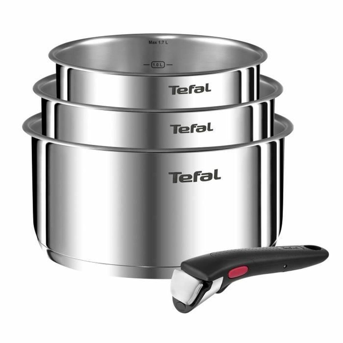 Tefal Ingenio Emotion Set of 3 Saucepans 16/18/20 cm + Removable Handle, Inducti