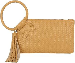 Womens Clutch Purse Wristlet Wallet Evening w/Hand Strap Casual Formal Vegan Leather - Metro Muse