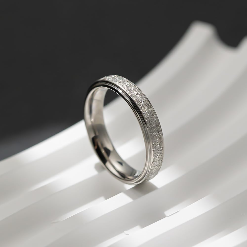 titanium steel rings simple smooth black gold elegant party jewelry for friends