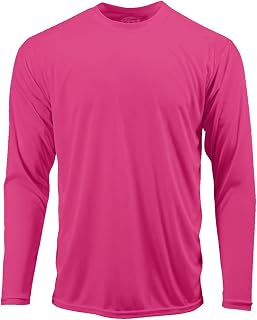 Joe's USA Men’s Long Sleeve Moisture-Wicking Athletic Shirt, Performance Quick-Dry Active Tee (XS-4XL, Tall Sizes)