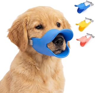 Dog Anti Bite Duck Mouth, Muzzle for Small Dog，Blue：Large