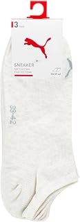 PUMA PLAIN 3P SNEAKER SOCKS UNISEX - Adult, Black, 47-49