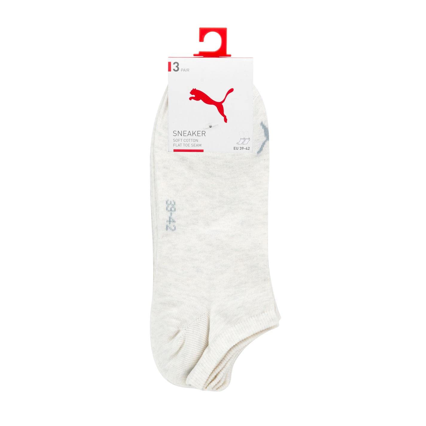 PUMA PLAIN 3P SNEAKER SOCKS UNISEX - Adult, Black, 47-49