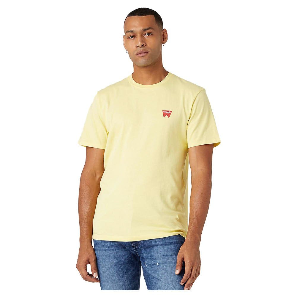 Wrangler - Men's T Shirt - Regular Fit - Sign Off Tee - Faded Black