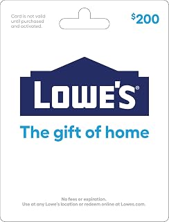 Lowe's Physical Gift Card