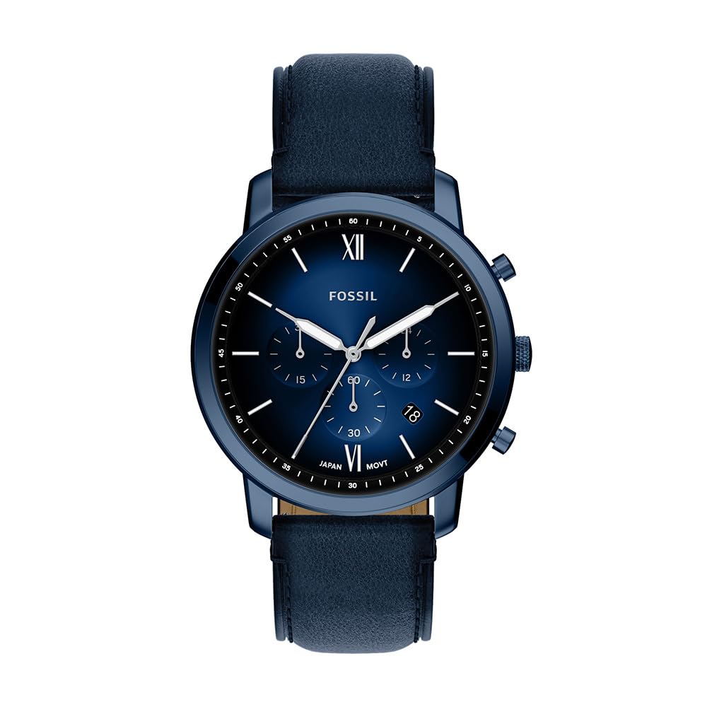 Fossil Men's Watch, Neutra Quartz Stainless Steel Chronograph Watch for Men
