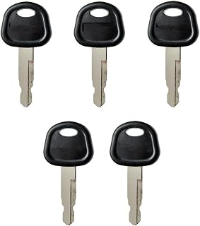 BODYA 5Pcs Excavator Ignition Key 60022654 Compatible with SANY Excavator 55 65 75 215 235 Excavator Bulldozers Graders Loaders