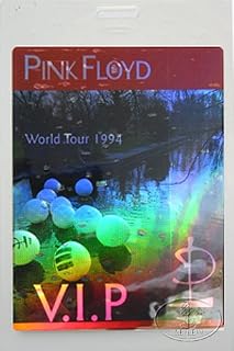 Pink Floyd 1994 VIP Laminated Backstage Pass Laser Foil