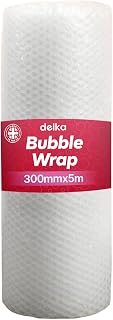 delka Bubble Wrap Premium Quality Material for Fragile Items, Moving, Storage & Shipping, Environmentally Friendly and Cost Effective (300mm x 5m)