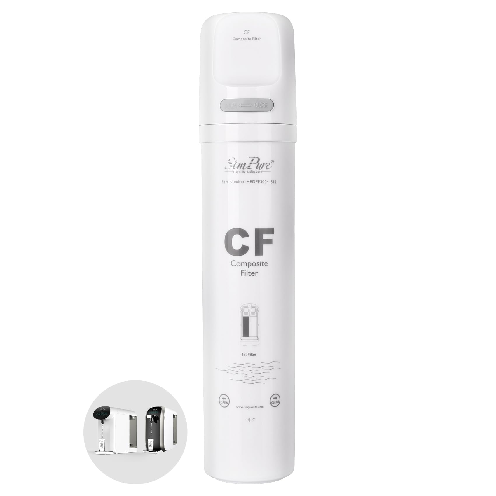 Original SimPure Y7P Series CF Filter Replacement Cartridge, 1 Pack | For Y7, Y7