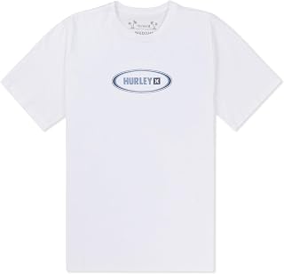 Hurley Short Sleeve Graphic T-Shirt, Regular Fit Crewneck Tee T-Shirt a Maniche Corte, Maglietta Girocollo vestibilità Regolare Uomo (Pacco da 1)