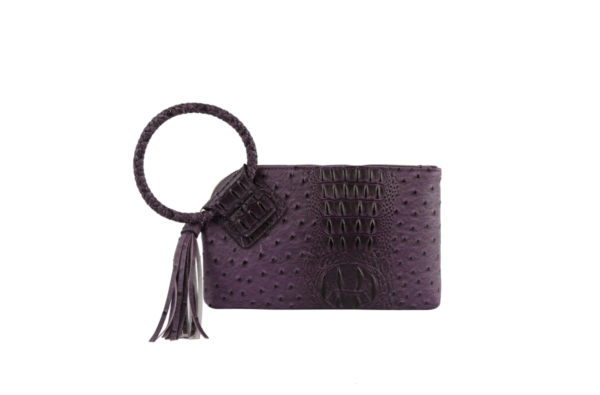 Womens Clutch Purse Wristlet Wallet Evening w/Hand Strap Casual Formal Vegan Lea