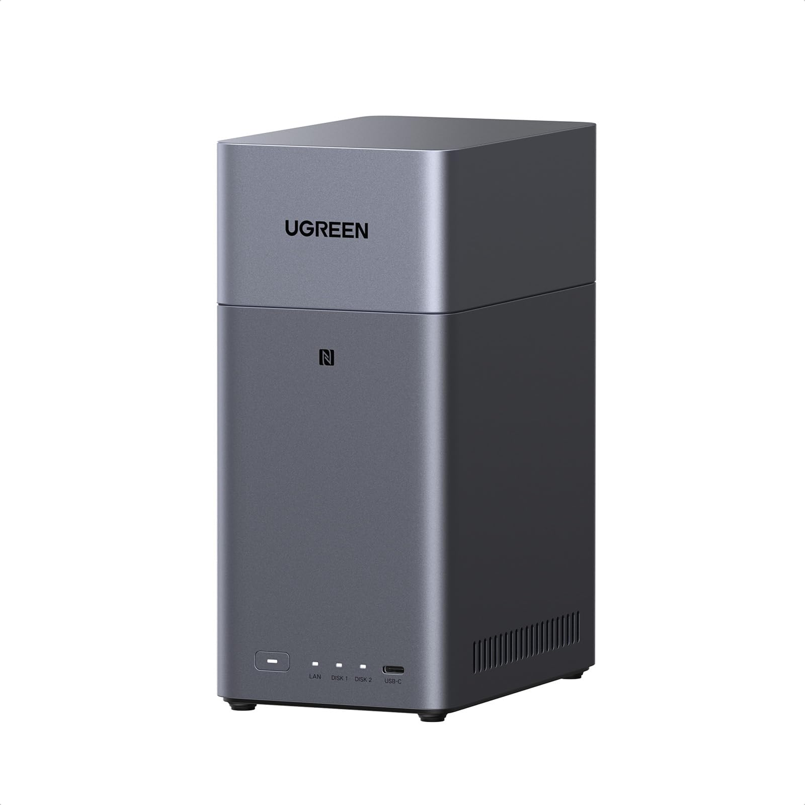 UGREEN DH2300 2 Bay Desktop NAS, Cloud Backup, 4K HDMI,AI Album NAS Server | 1Gb