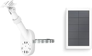 All-New Ring Pole and Wall Mount for Cameras and Solar Panels with Ring Small Solar Panel, 1.9W for Outdoor Cam Plus, Stick Up Cam, Stick Up Cam Pro, Spotlight Cam Plus, Spotlight Cam Pro, White