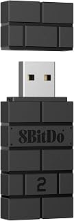 8BitDo Wireless USB Adapter 2 for Switch 2, Windows PC, Mac & Raspberry Pi, Compatible with Xbox Series X & S Controller, Xbox One Bluetooth, Switch Pro and PS5 Controller (Black)