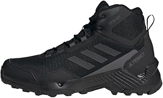 Adidas Trekking Shoes Mid Cut Waterproof Mountain Climbing Shoes TERREX EASTRAIL 2.0 RAIN RDY Hiking LTF90-HP8600 Black (Black/27.0/Men's)