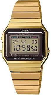 Casio Digital Fashion Quartz Women Youth A700WG-9A, Gold, 37.4×35.5×6mm, Bracelet