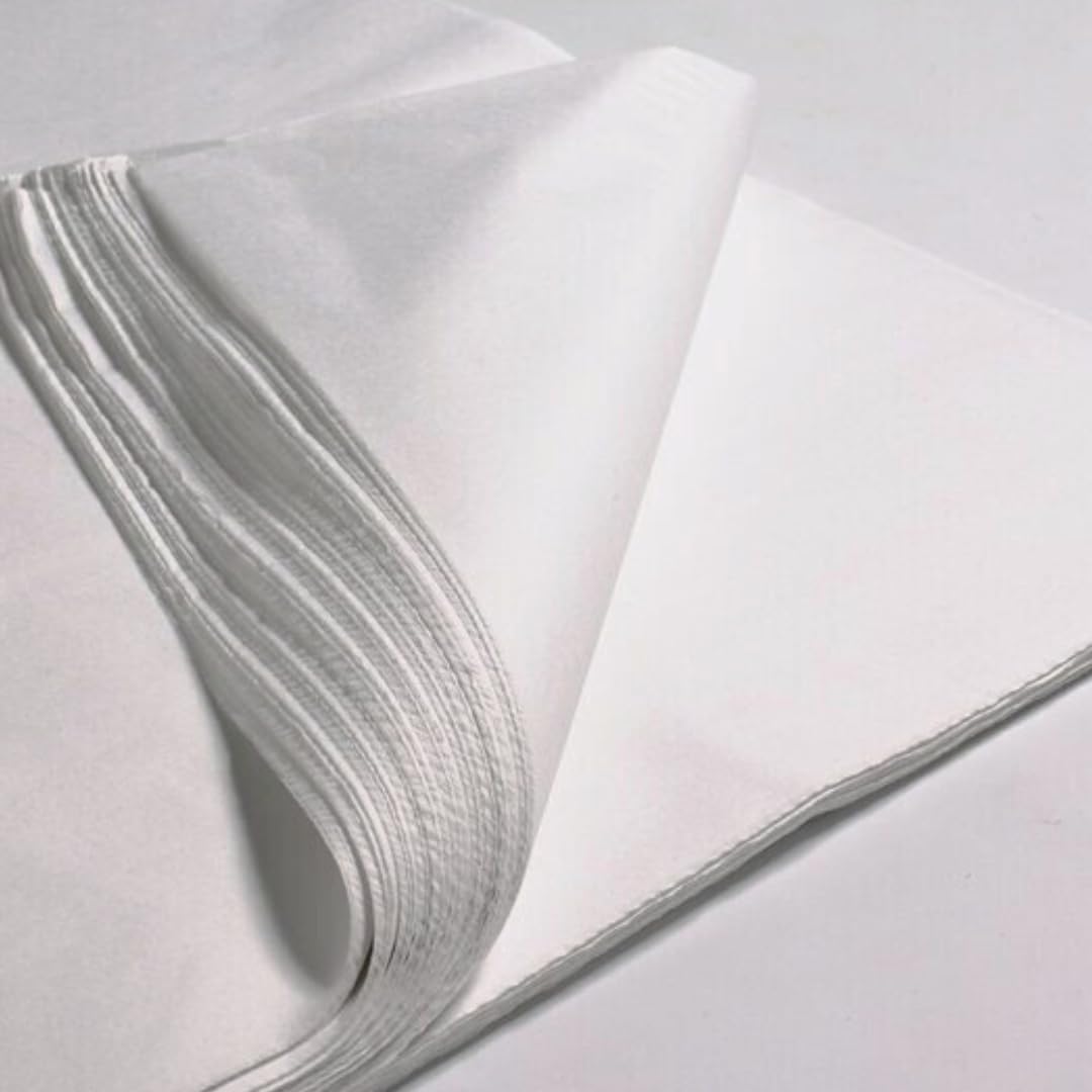 Apex Business Supplies 50 Sheets of Large White Tissue Paper, 20x30 inches, Acid