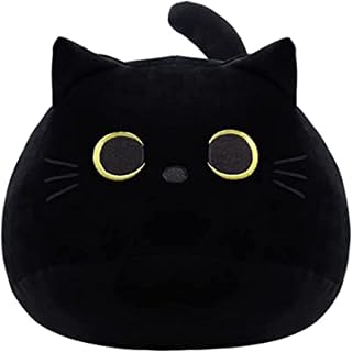 WeBingo Black Cat Plush Toy 16'', Giant Cat Stuffed Animal Plushies Pillow for Girl Boy Kid Adult, Large Big Soft Gift for Birthday Christmas Valentine's Day Home Decor