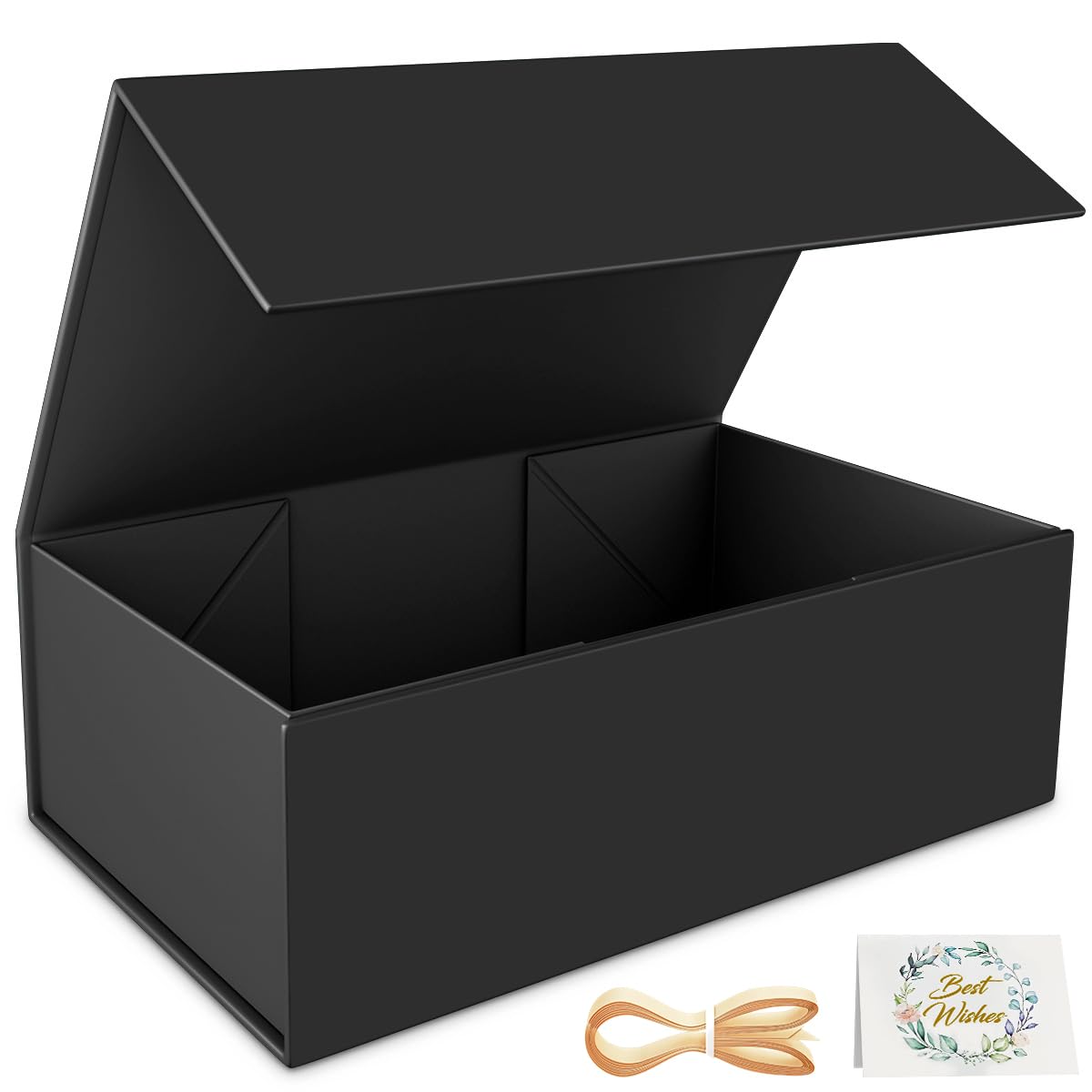 RYDDOY Black Gift Box, 9.5x6x3'' Gift Boxes with Lids for Presents | Magnetic Cl