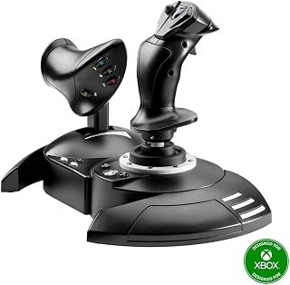 Thrustmaster T-Flight Hotas One Flight Stick & Throttle - XBOX & PC | Detachable design, Officially licensed, adjustable resistance, responsive trigger, 14 programmable buttons, dual rudder