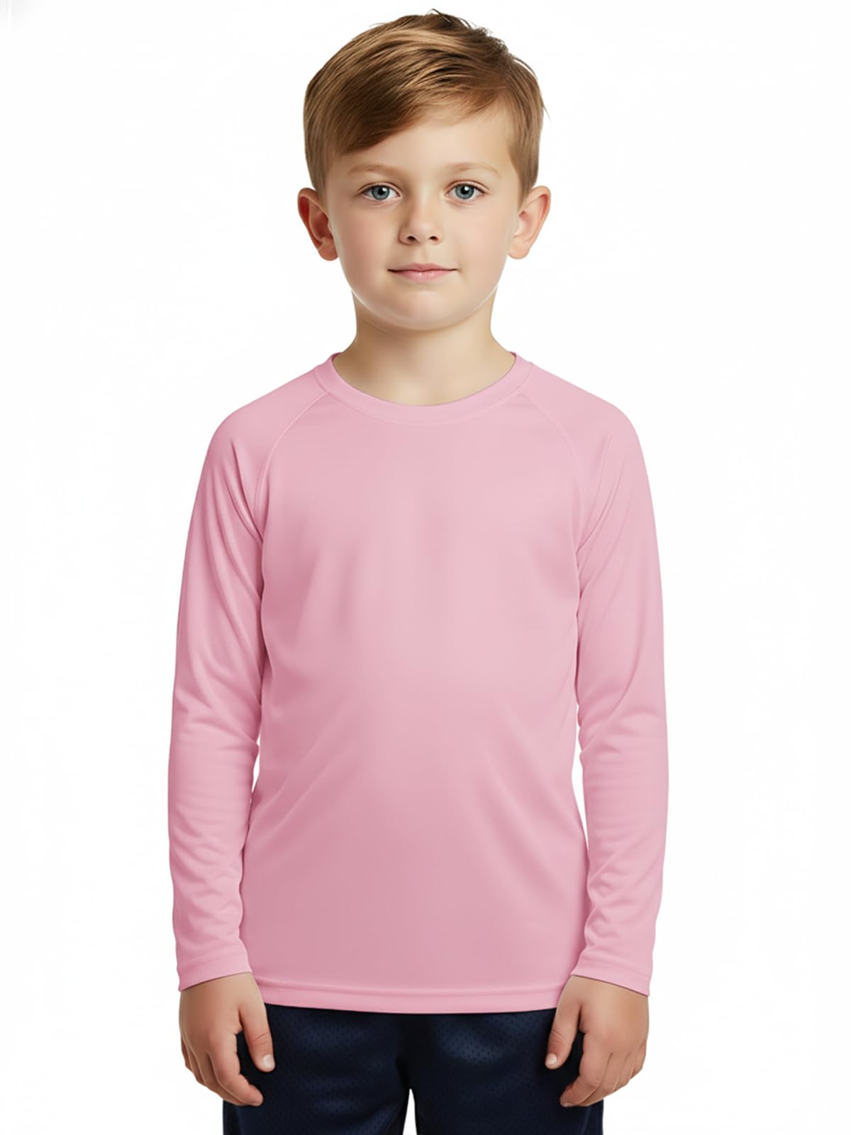 DEVOROPA Boys UPF 50+ Rash Guard Swim Shirt Long Sleeve Quick Dry Lightweight Ki