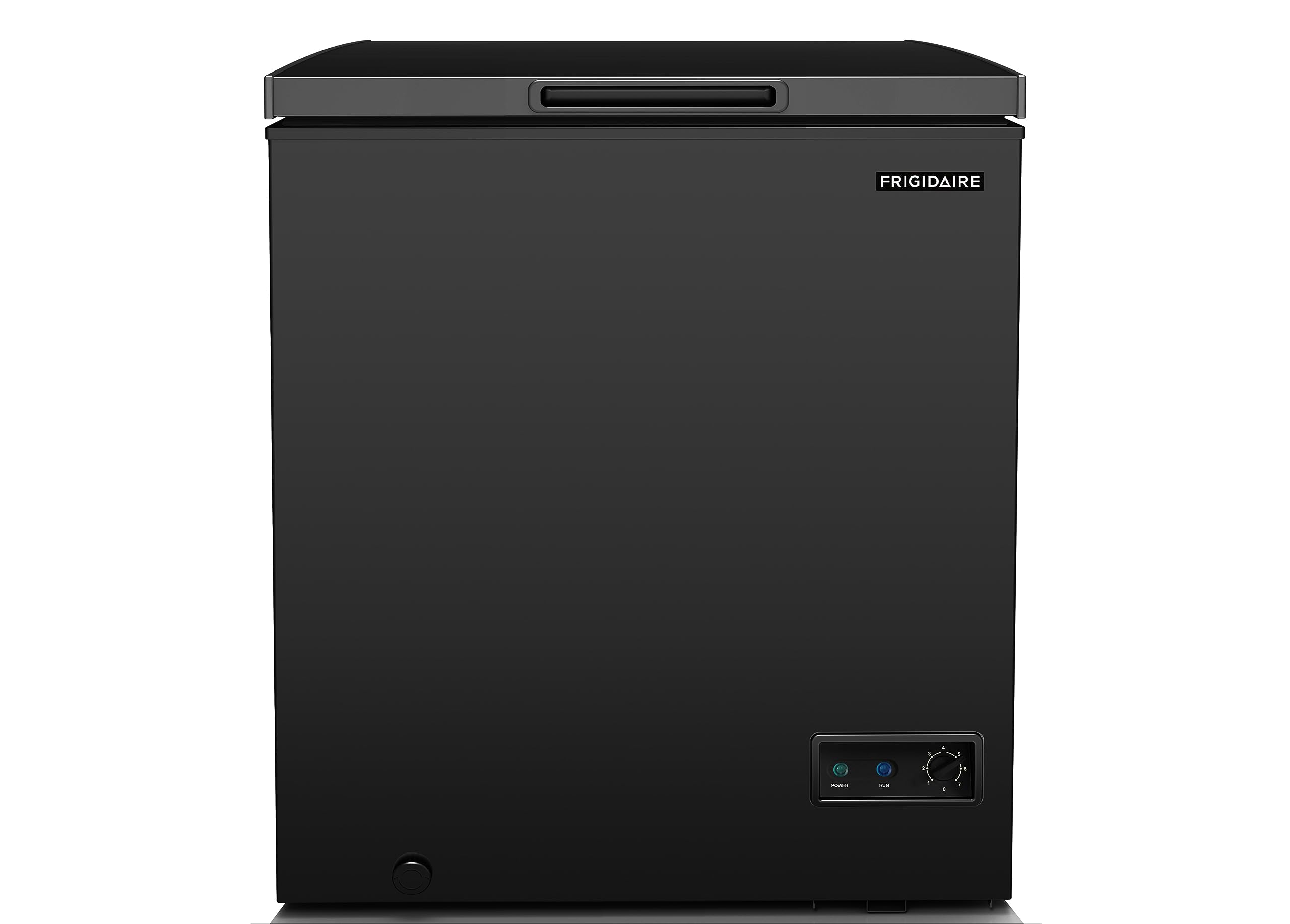 FRIGIDAIRE EFRF5003-BLACK Chest Deep Freezer-Garage-Ready, 5.0 Cu. Ft. Capacity,