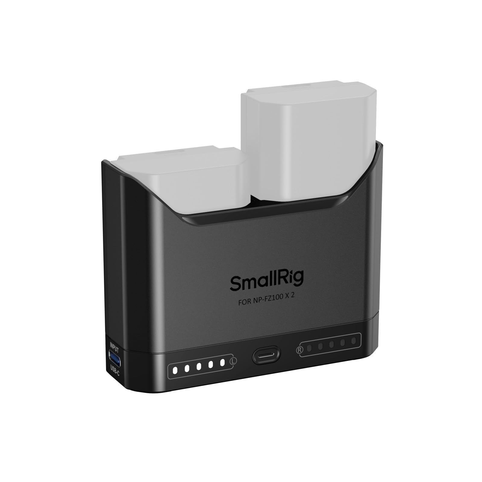 SMALLRIG NP-FZ100 Battery Charger for Sony, 2H 22.5W USB-C Dual Slot Charge | LE