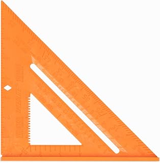 Swanson Speedlite® Square, 8 in. Hi-Viz Orange Composite (T0118) | Made in the USA by Swanson Tool Company. 8 in. reach makes it ideal for marking cuts in 8 in. siding and larger materials.