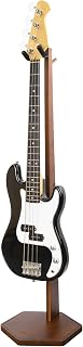 STRICH Bass Guitar Stand, Wooden 44.1" Height Floor Guitar Dispaly, Walnut Guitar Holder with Hanger for Home, Studio (FH-2, Bass Display)