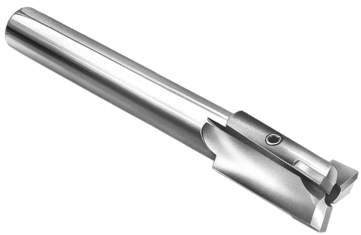 3/4" Counterbore, Carbide Tipped, 3 Flutes, 1/2" Shank Diameter, Straight Shank,