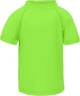 LACOFIA Swimming T-Shirt Short Sleeve for Children Swimwear for Boys Sun Protection Quick Dry