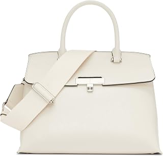 Calvin Klein Turn Lock Satchel, Becky-Women's Twist Lock Bag, One Size