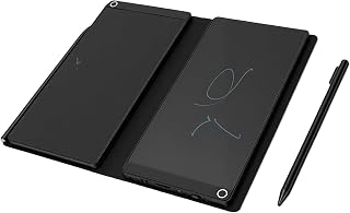 Elprico Double Sided 6.5-Inch LCD Writing Tablet, Reusable Notepad | Dual 6.5-inch Eye-care Screens, Erase Lock, 0.2" Thin ABS Body, Includes 2 Magnetic Stylus Pens and CR2016 battery.