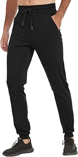 Tall Mens Sweatpants Extra Long Athletic Jogger Pants Zipper Pockets