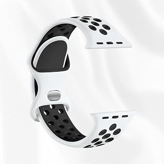 Sport Watch Bands Compatible with Apple Watch Bands 38mm 40mm 41mm 42mm 44mm 45mm 46mm 49mm Soft Silicone Sport Replacement Band Unisex Compatible with iWatch