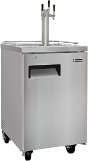 Kegco Three Faucet Commercial Direct Draw Beer Dispenser Stainless Kegerator Keg Cooler XCK-1S-3