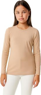Lilax Girls Basic Long Sleeve Round Neck T-Shirt