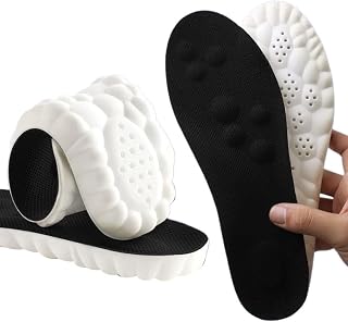 Cloud Insoles for Men and Women, Memory Foam Sole, Massage Shoe Inserts, Scientifically Arch Design, Shock Absorption, Foot Pain Relief for All Comfort