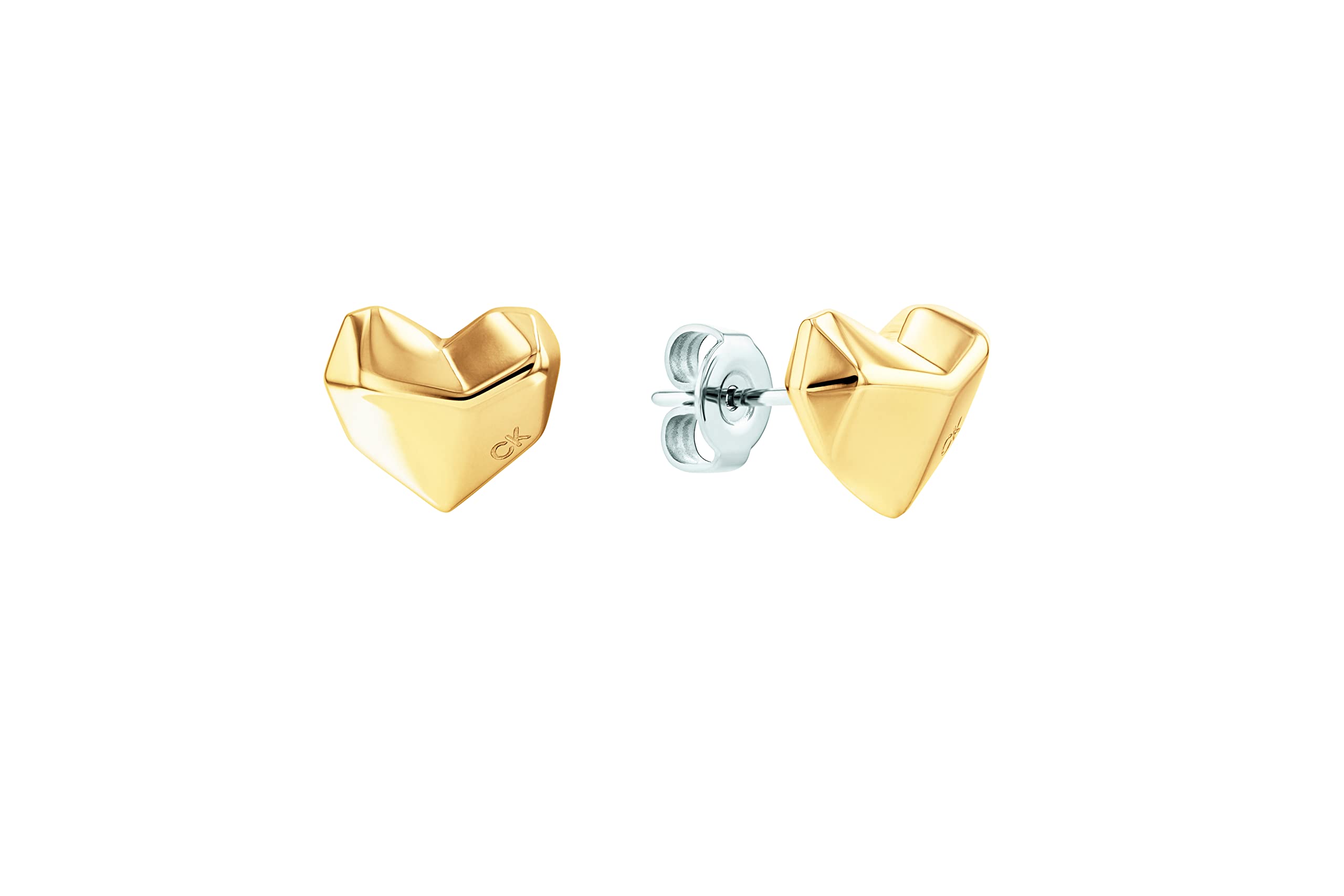 Calvin Klein Stud Earrings for Women FACETED HEART Collection