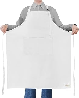 ROTANET Extra Large Apron for Men Cooking Adjustable, 2 Pockets, Waterproof | 34" x 28", Bib Aprons, Big Long Apron for Men Women, Plus Size, for Chef, Kitchen, Grilling, BBQ, Shop