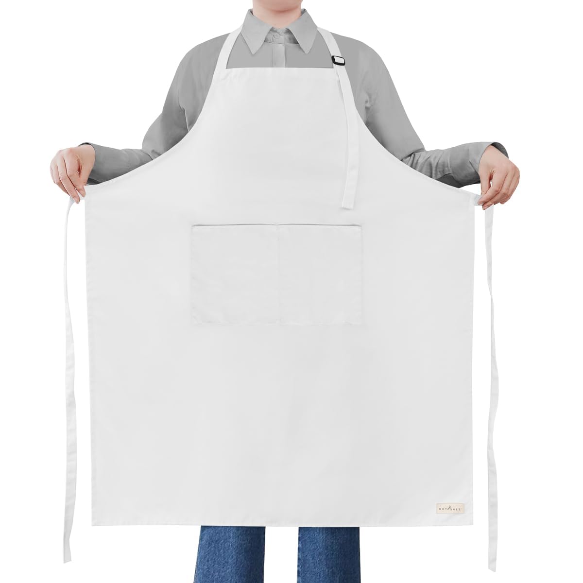 ROTANET Extra Large Apron for Men Cooking Adjustable, 2 Pockets, Waterproof | 34