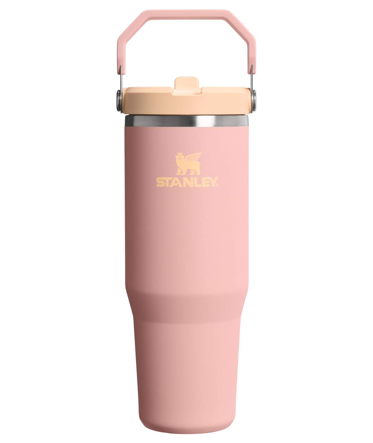 STANLEY IceFlow 2.0 Flip Straw Tumbler, 30 oz, Peach Rose | Easy Carry Handle | 