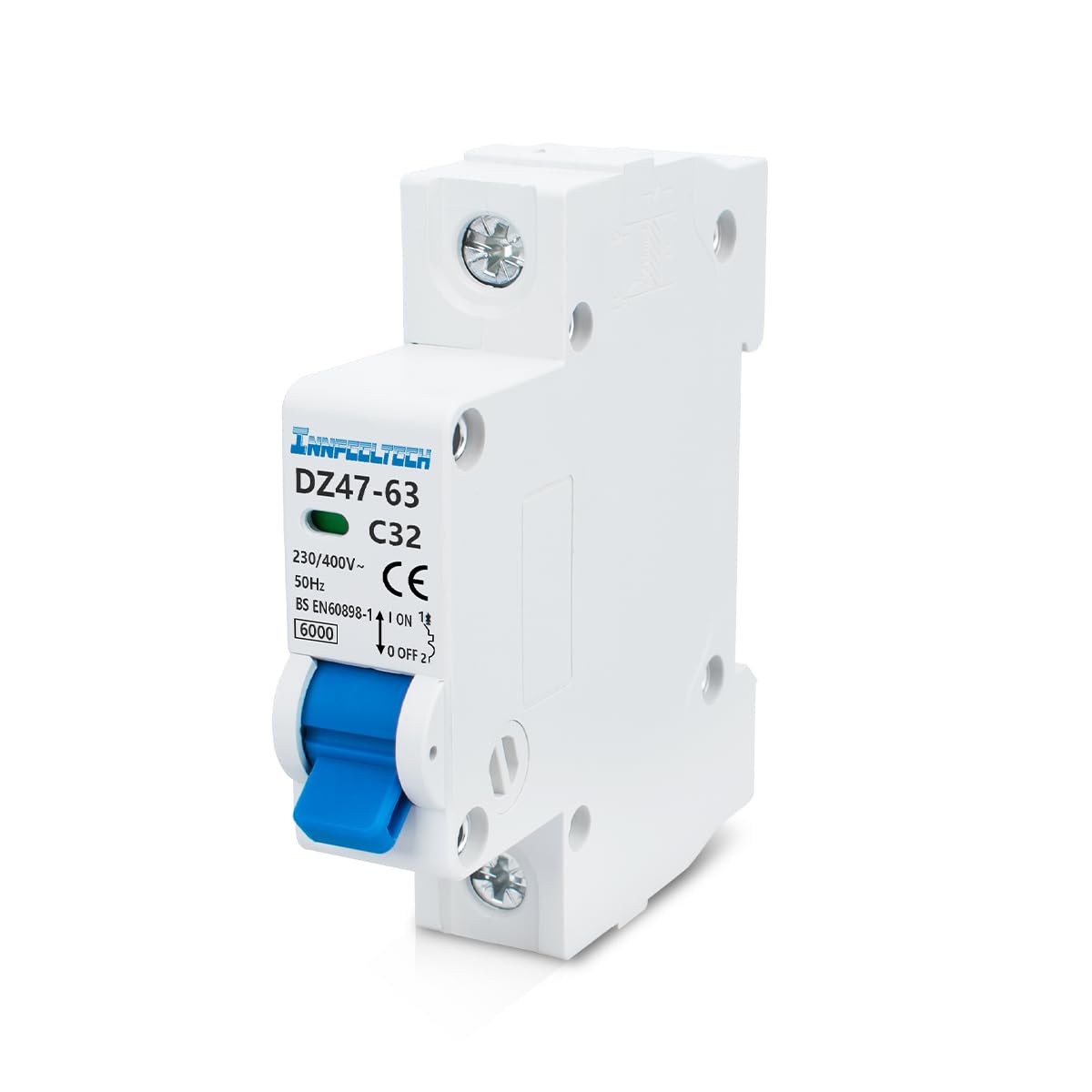 Innfeeltech 1 Pcs 32 Amp Current 230V Miniature Circuit Breakers MCB Single Pole