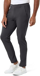 Casual Pants for Men Slim Fit Stretch Chino Tech Travel Pants Tapered