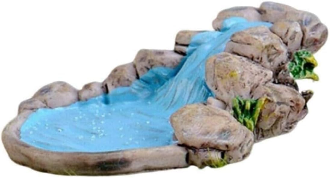 Mini Miniature Water Pool, Garden Ornament for Mountain Dollhouse Decor, Outdoor
