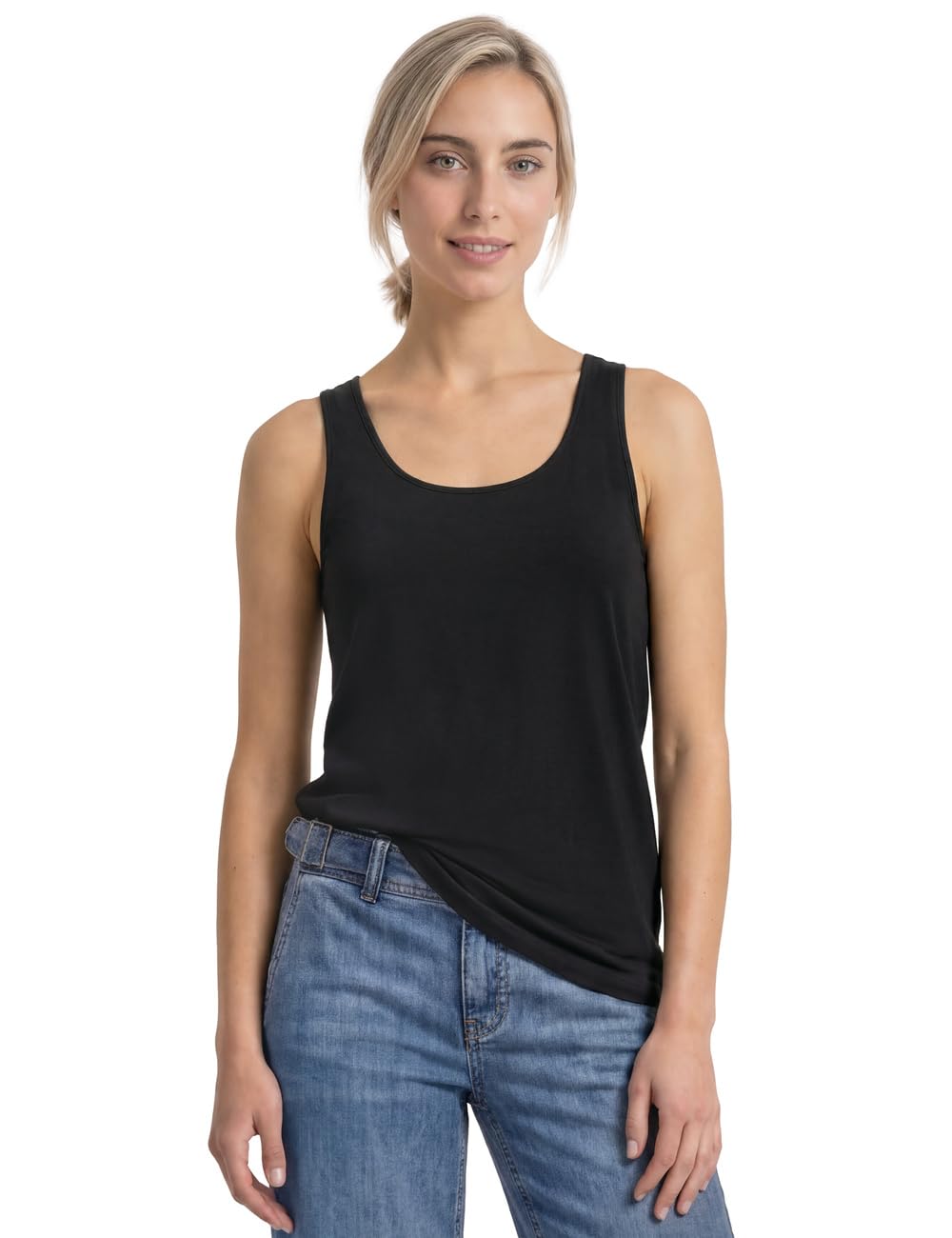 Street One Damen Basic Top in Unifarbe
