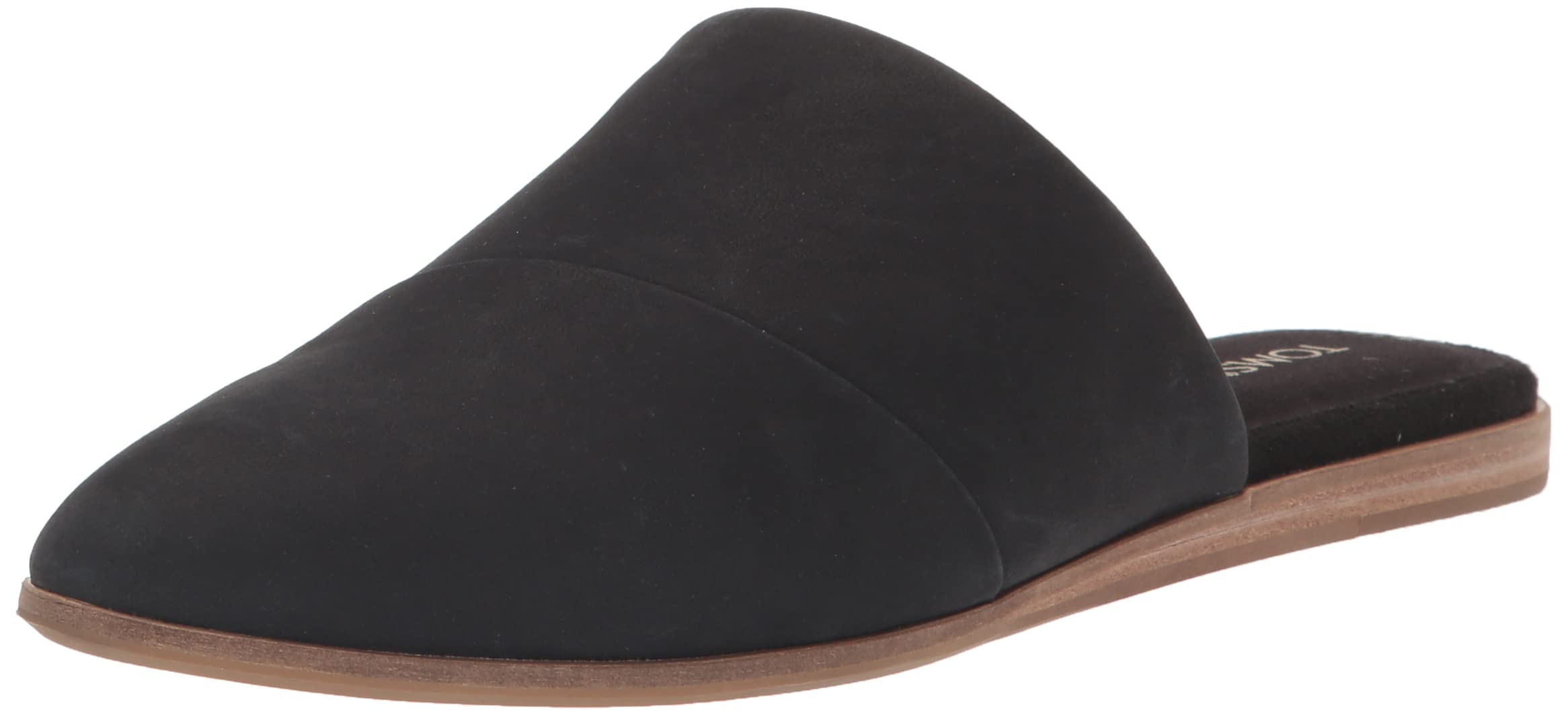 TOMS Women_Flat_Black Leather SandalsWoman